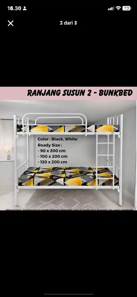 Jual dipan tingkat ukuran 120x200