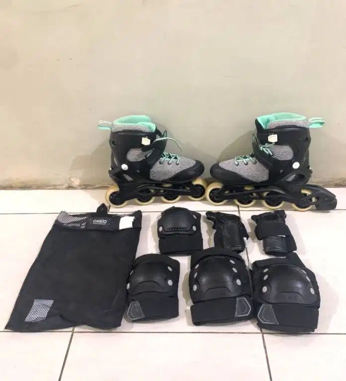 Sepatu Roda + Pelindung (oxelo)