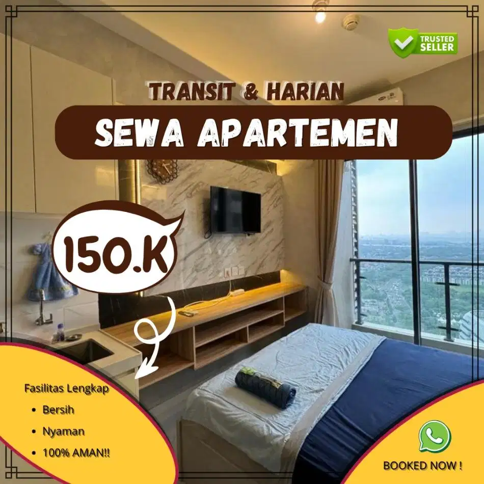 Sewa Apartemen Harian/Transit Emerald Bintaro Tangerang Termurah