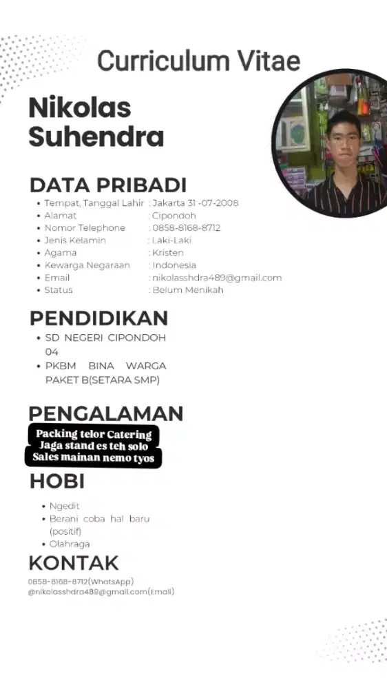 Cari kerjaan sales& marketing