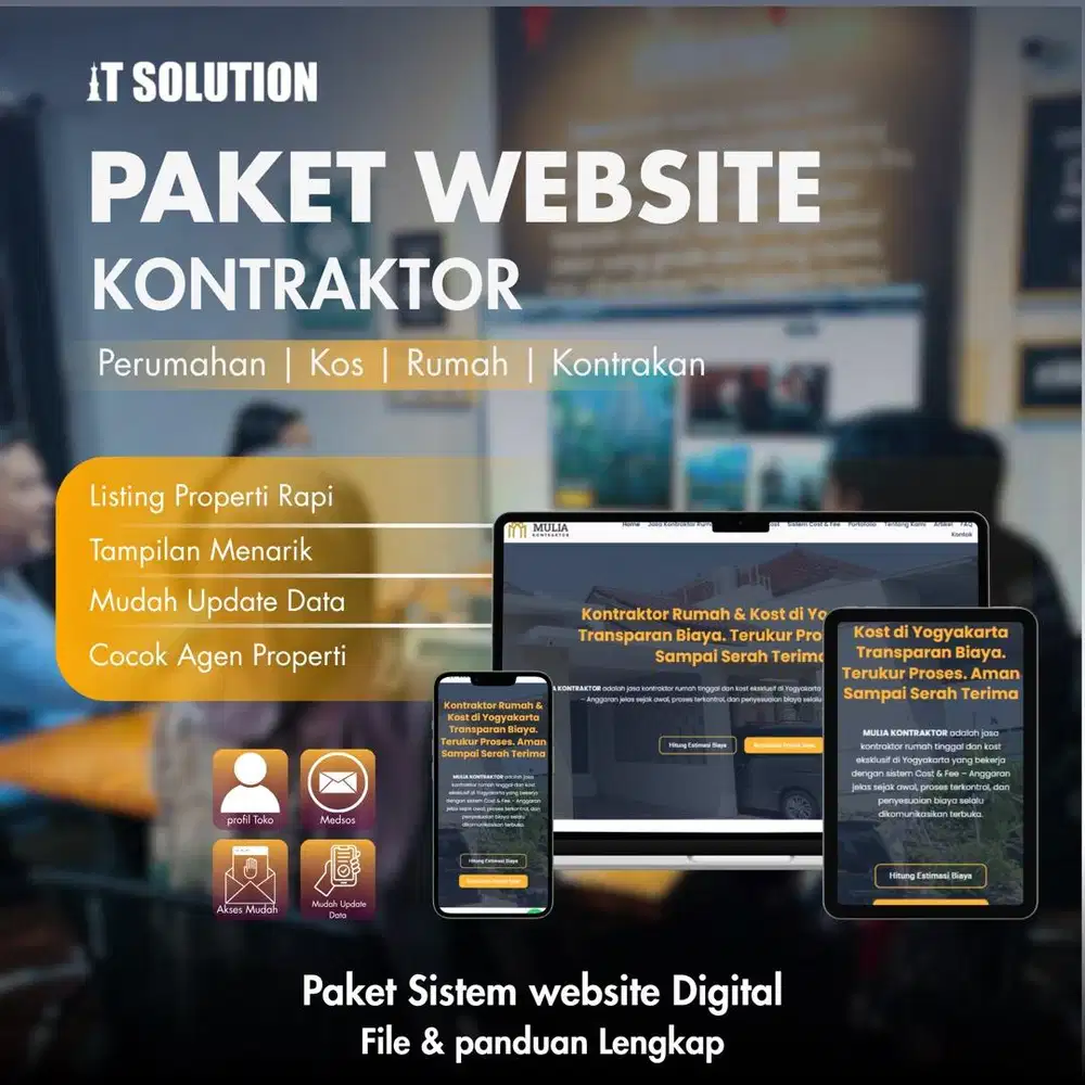 Pembuatan Website Kontraktor Bangunan dan Sipil Profesional