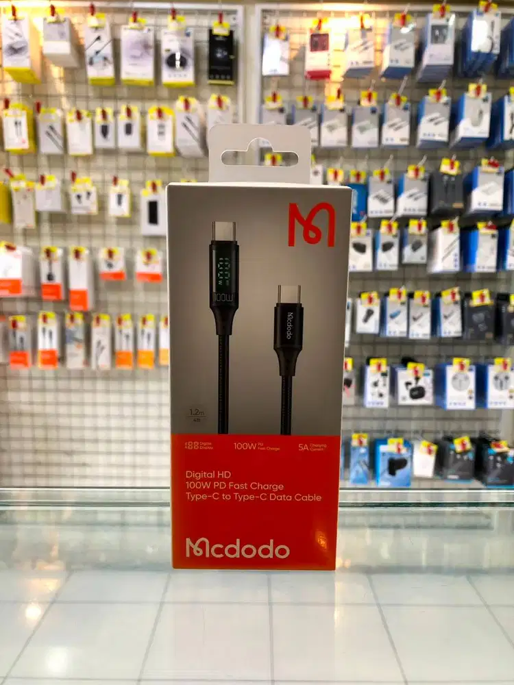 MCDODO Data Cable Digital HD Type-C to Type-C 100W PD Fast Charging 5A