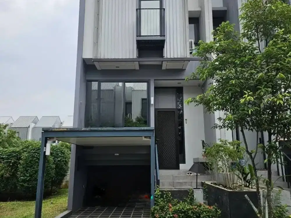 Jarang Ada. Rumah modern 3 lantai cluster Imajihaus, BSD