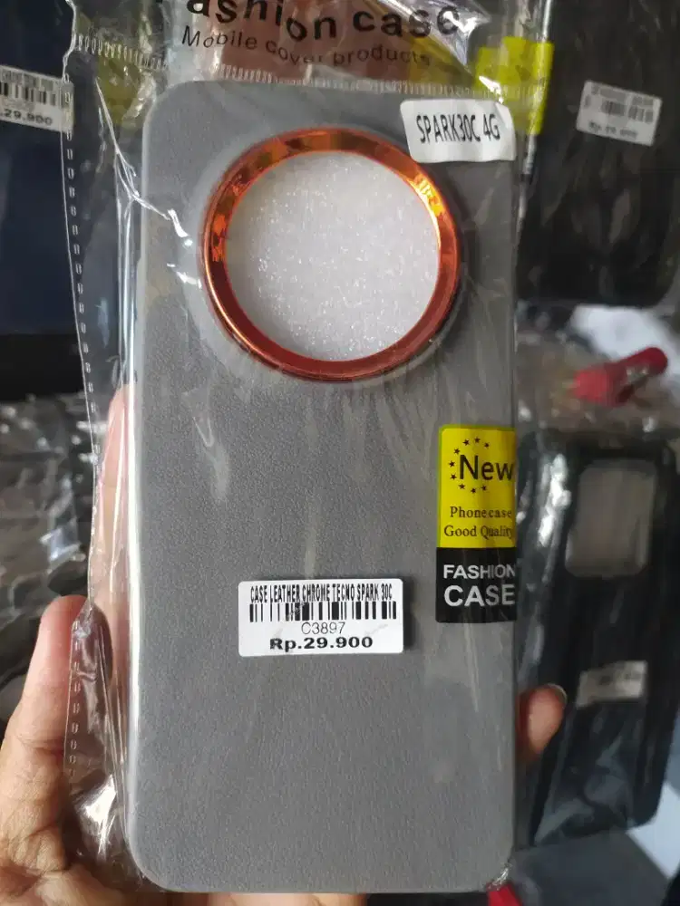 CASE LEATHER CHROME TECNO SPARK 30C