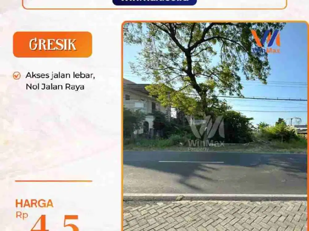 MURAH TANAH 0 JALAN RAYA BALONGPANGGANG GRESIK