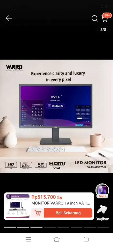 Monitor VARRO LED 19