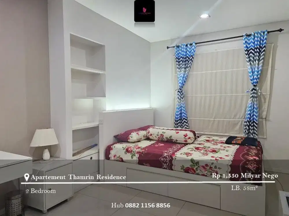 Dijual Apartement Thamrin Residence High Floor 2BR Fully Furnished
