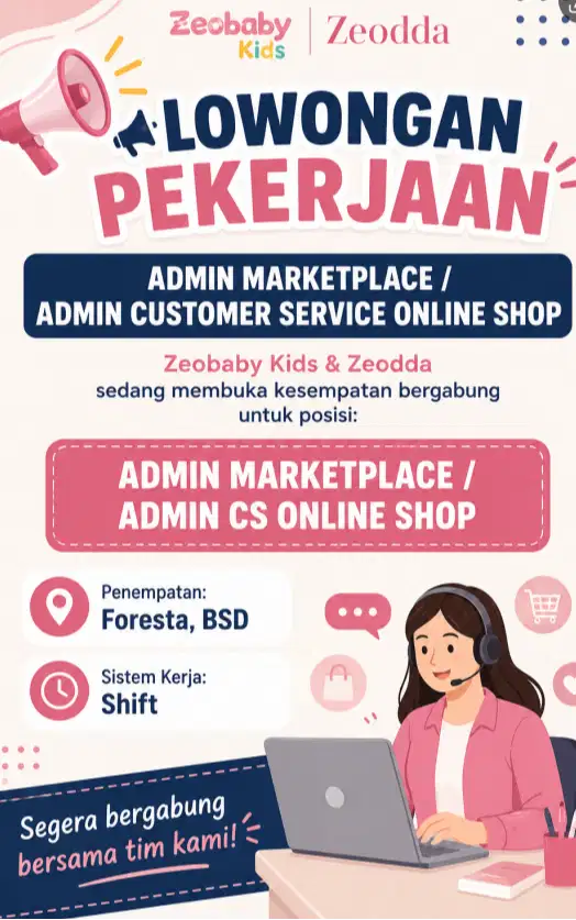 Lowongan Admin Marketplace/Admin CS Onlineshop