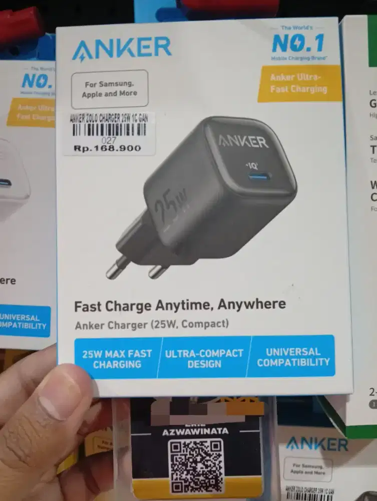 ANKER ZOLO CHARGER 25W 1C GAN l ATLANTIS DAHSYAT