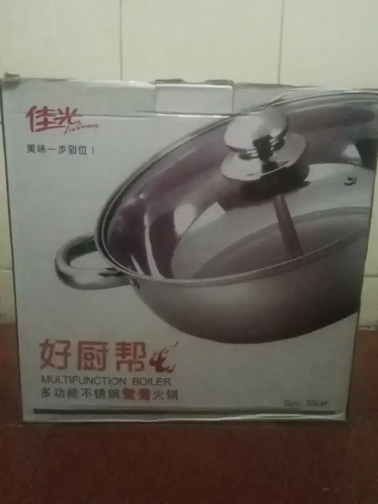 Panci serbaguna stainless baru ukuran 30cm