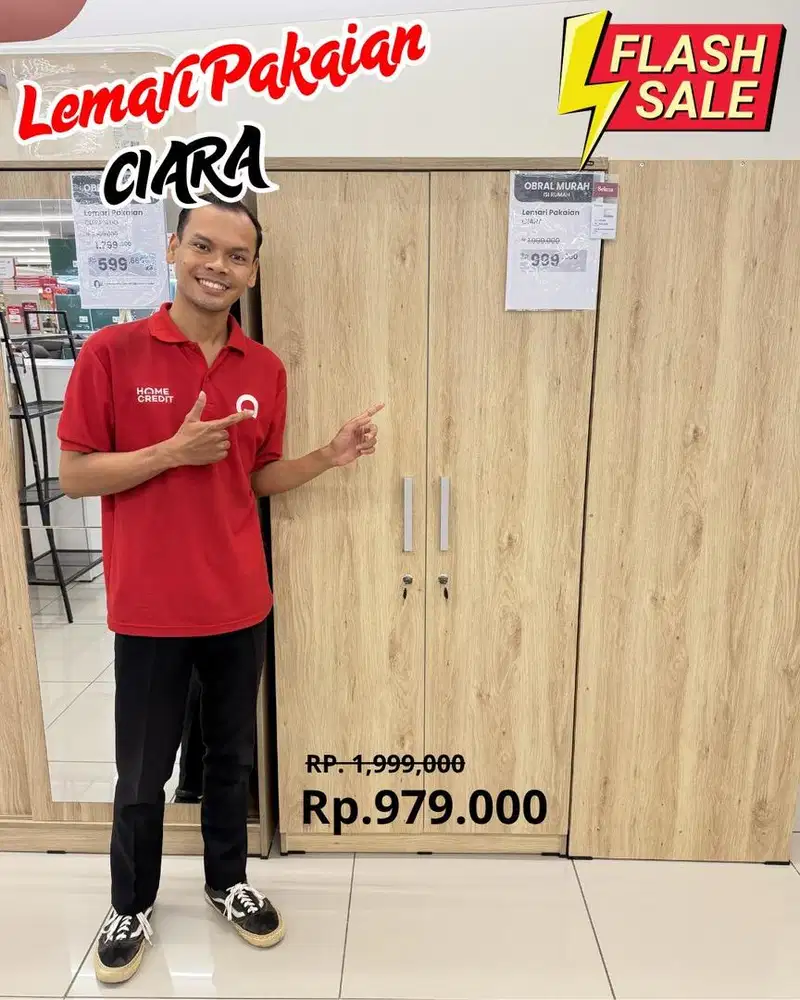 Promo Cicilan By Homecredit Lemari 2 Pintu