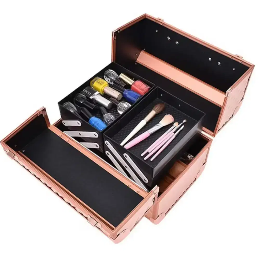 Beauty case 2 tingkat ukuran besar