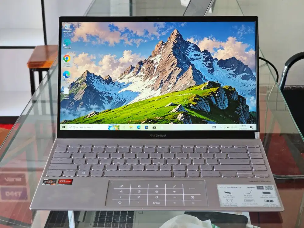 ASUS Zenbook 14 UX425IA AMD Ryzen 5 4500U Ram 8 GB SSD 128 GB