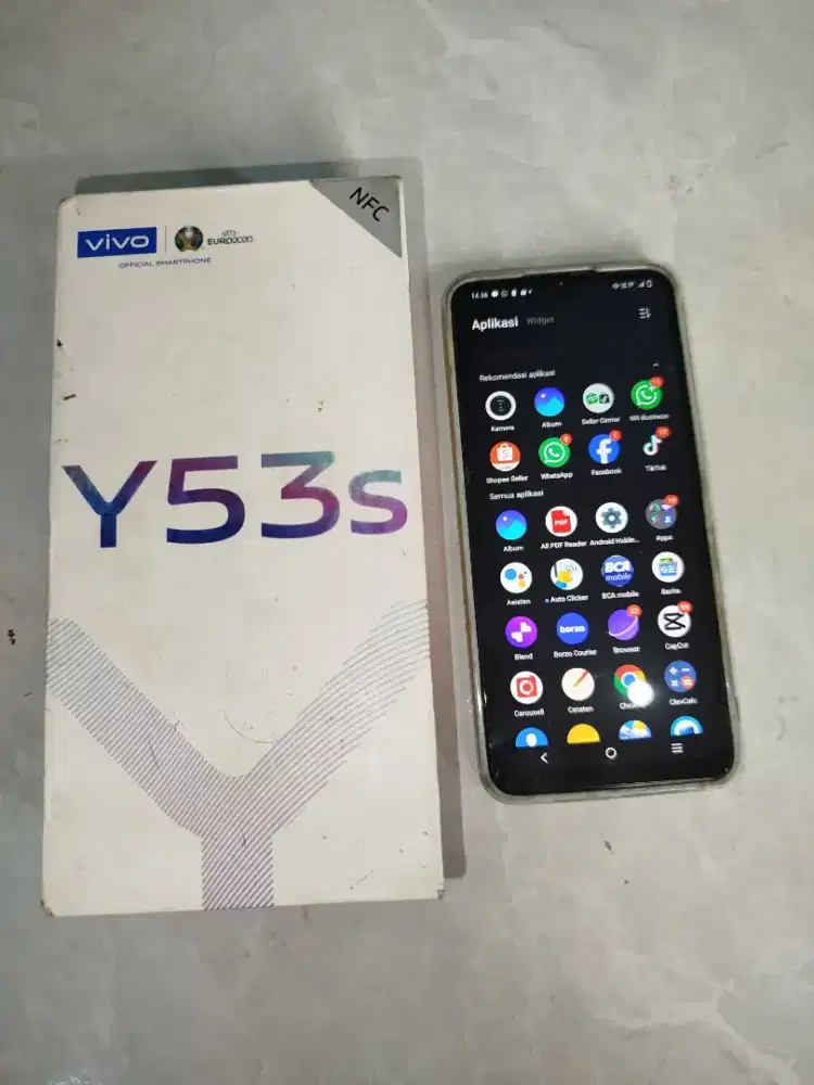 Vivo y 53s  ram 8/128 komplit