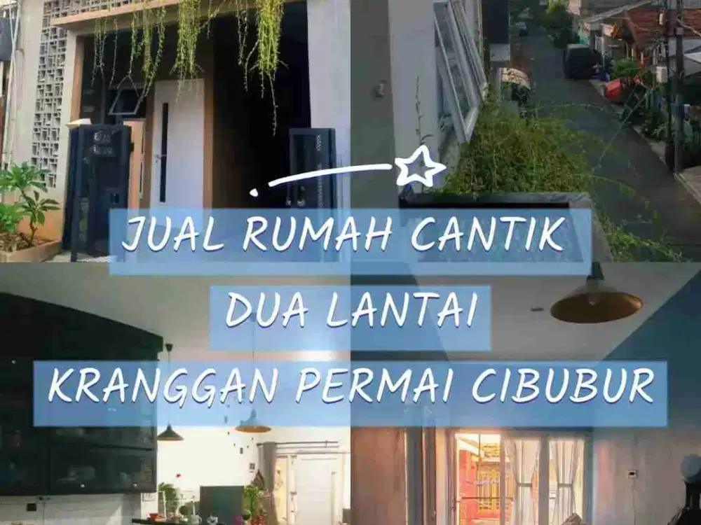 JUAL MURAH RUMAH CANTIK DI KRANGGAN PERMAI CIBUBUR.