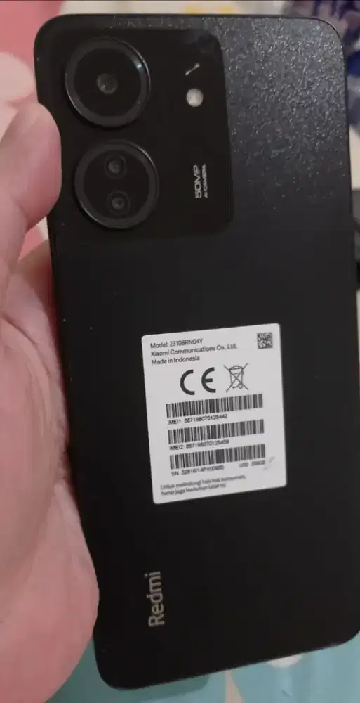 Redmi 13C 8/256GB Hitam Fullset