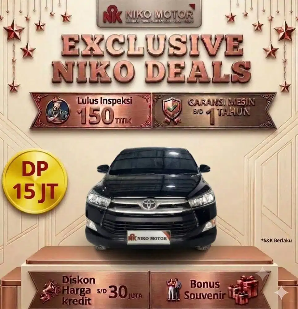 (ANTIK KM34RB) INNOVA G DIESEL 2020 MT :2019|2021