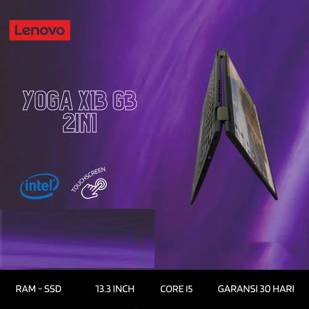 Laptop Lenovo Yoga X13 G3 2in1 Core i5 Gen 12 Ram 16GB SSD Touch *RRC