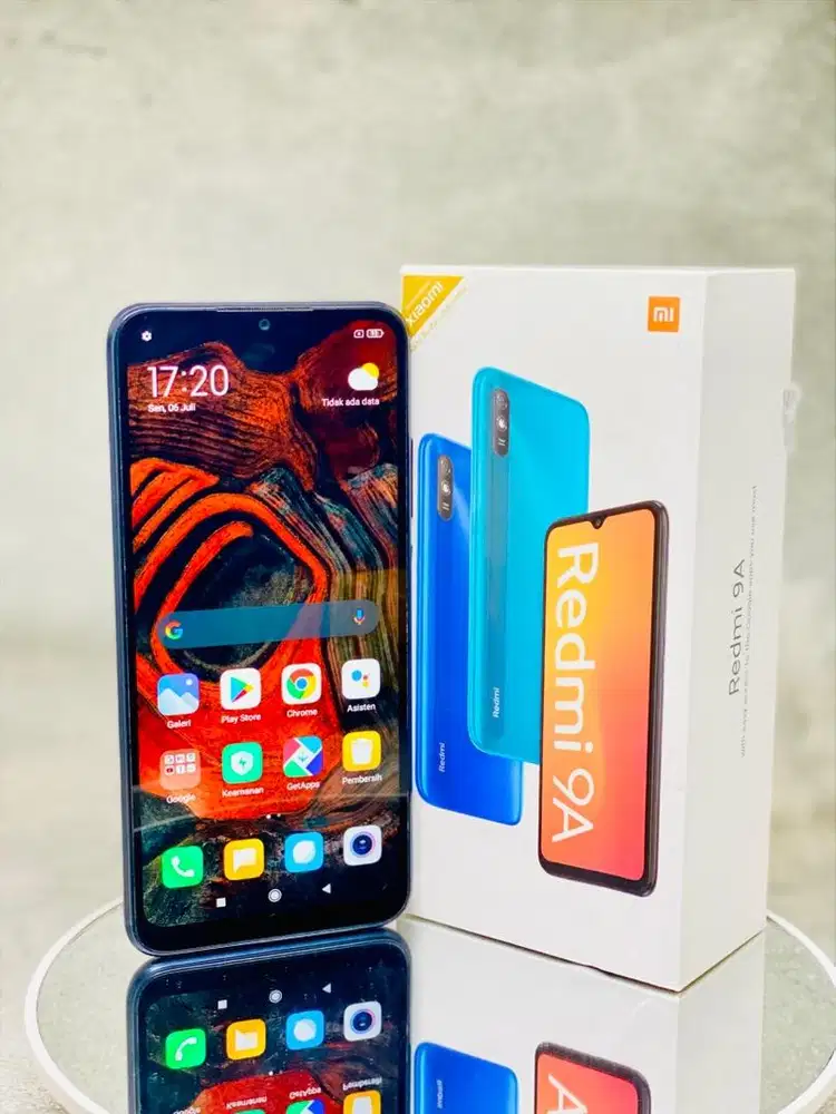 HP XIAOMI REDMI 9A RESMI BLACK MULUS LENGKAP 2/32