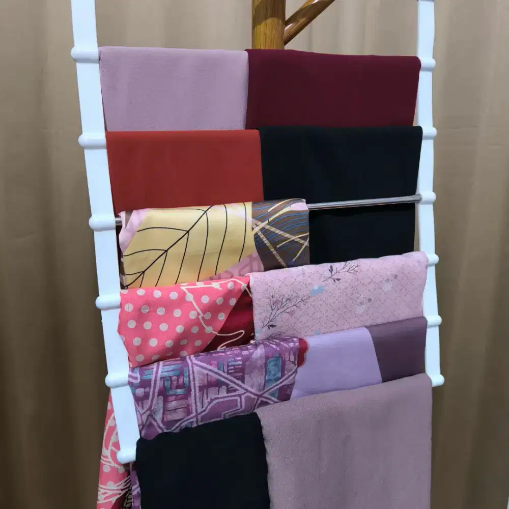 Paket B 11 pcs Hijab Jilbab Segiempat Pashmina Ceruti Ceruty PL