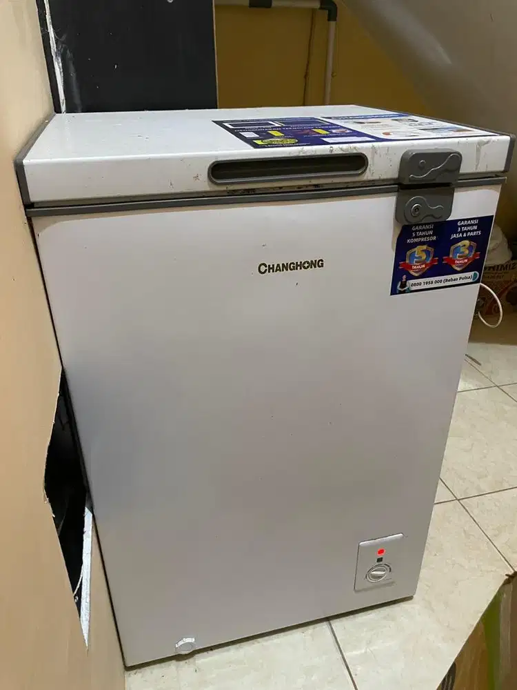 Freezer merk changhong garansi uk sedang