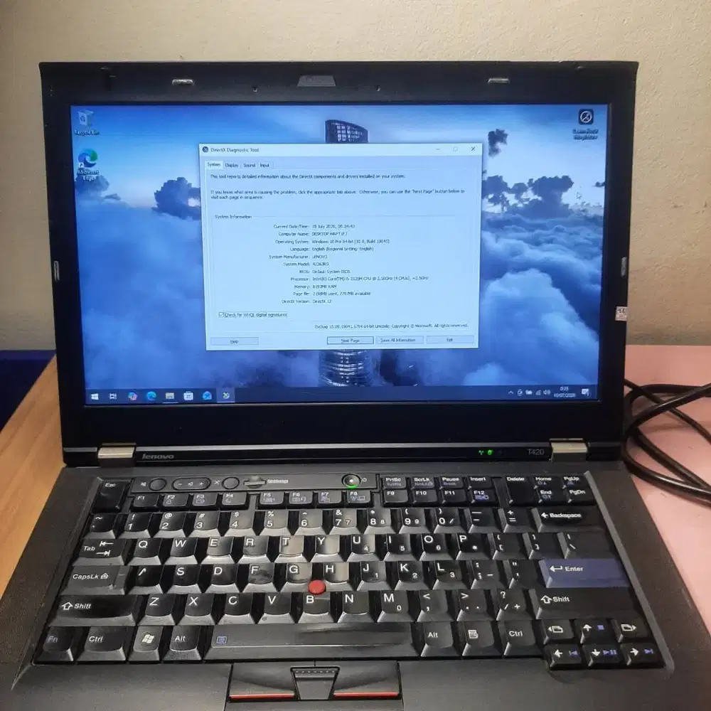 laptop Lenovo Thinkpad T420 Ram 8Gbb HDD 300GB
