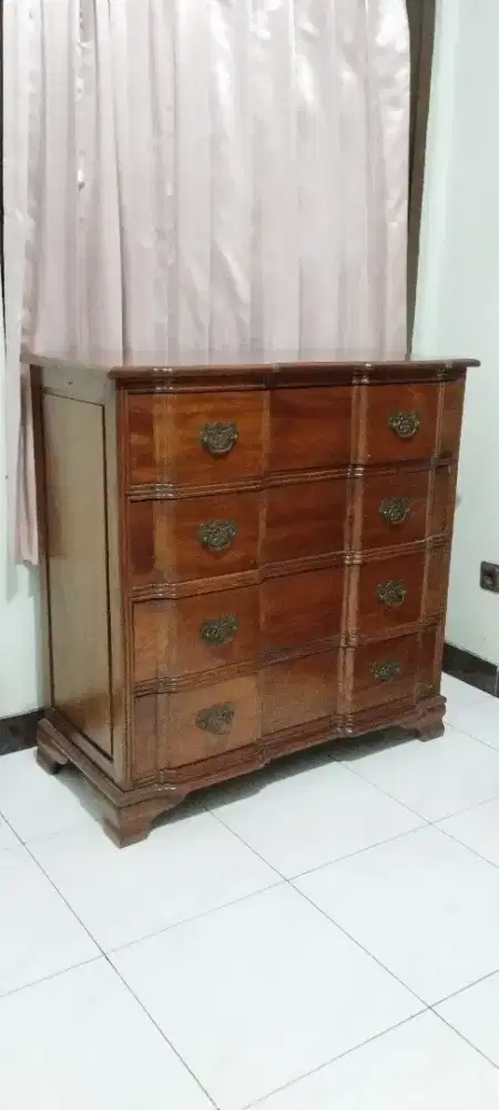 Lemari buffet 4 laci jadul