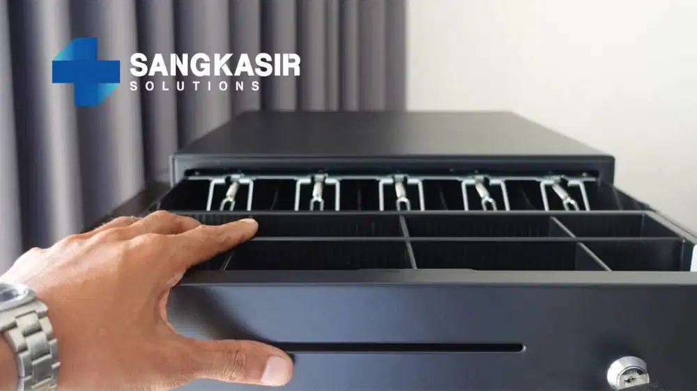 Laci Uang Kasir Iware UL400 RJ11 | Cash Drawer Otomatis 6 Slot Uang Ke