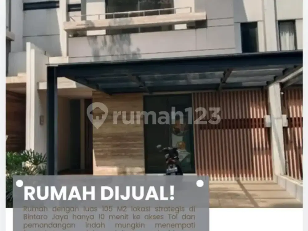 Rumah Asri di Kebayoran Infinity Bintaro Jaya Sektor 7