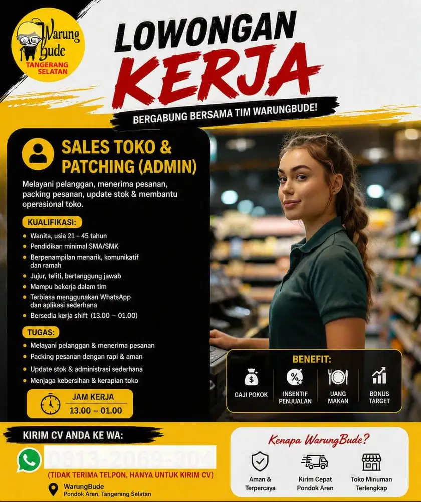 LOWONGAN KERJA SALES TOKO