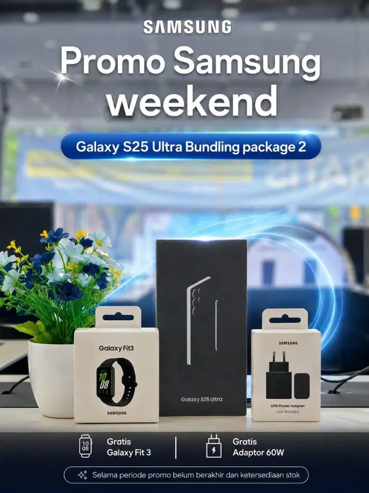 Samsung Galaxy S25 Ultra free Fit3 dan Charger 60W