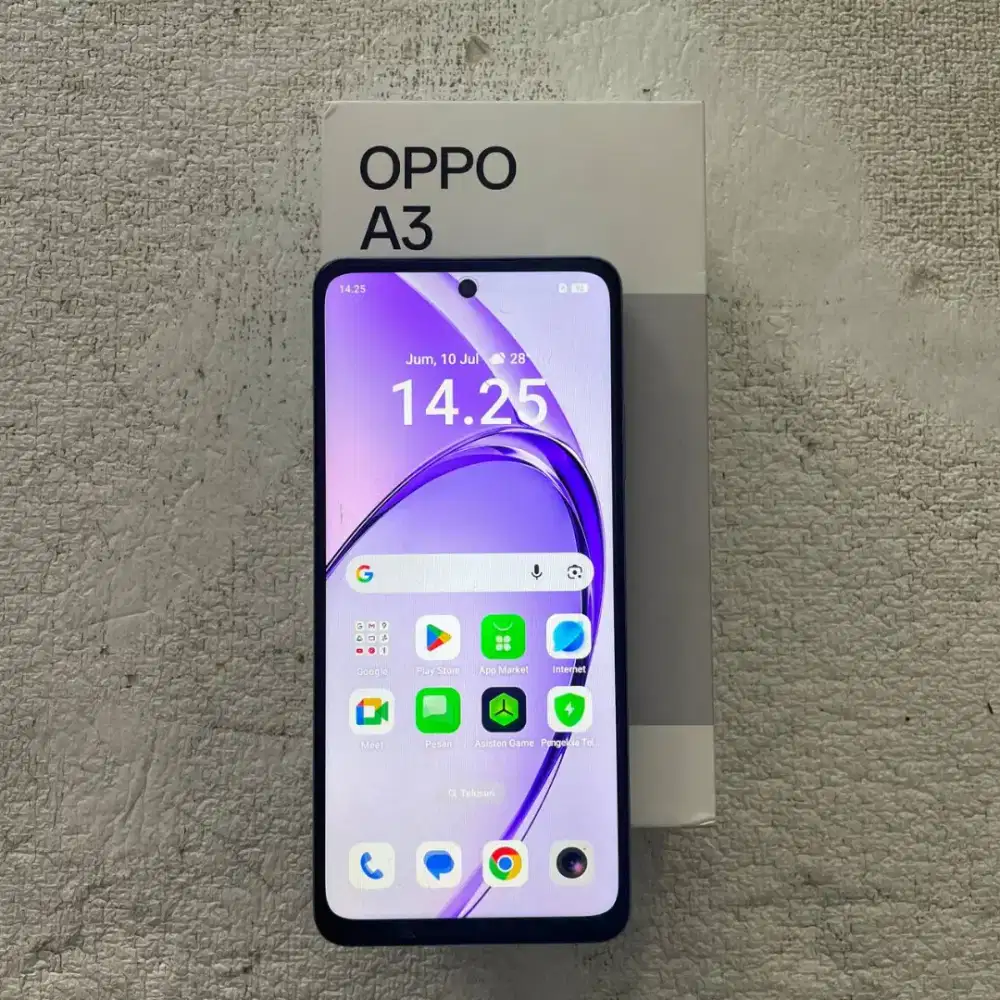 Oppo A3 Warna Ungu Bintang 8/128GB