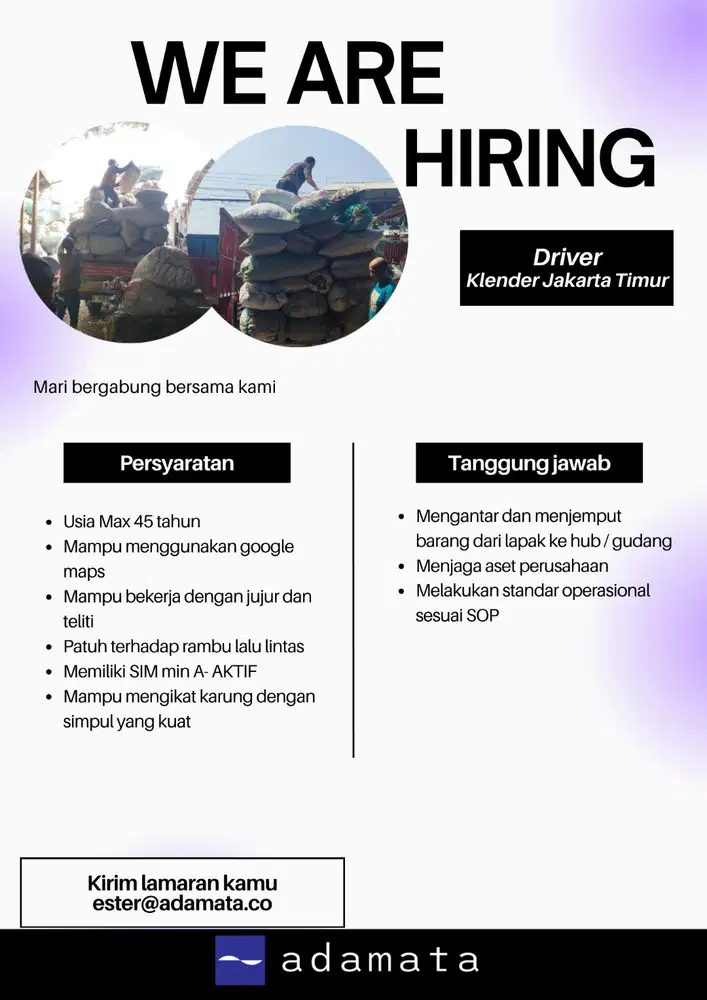 Driver - Klender Cakung