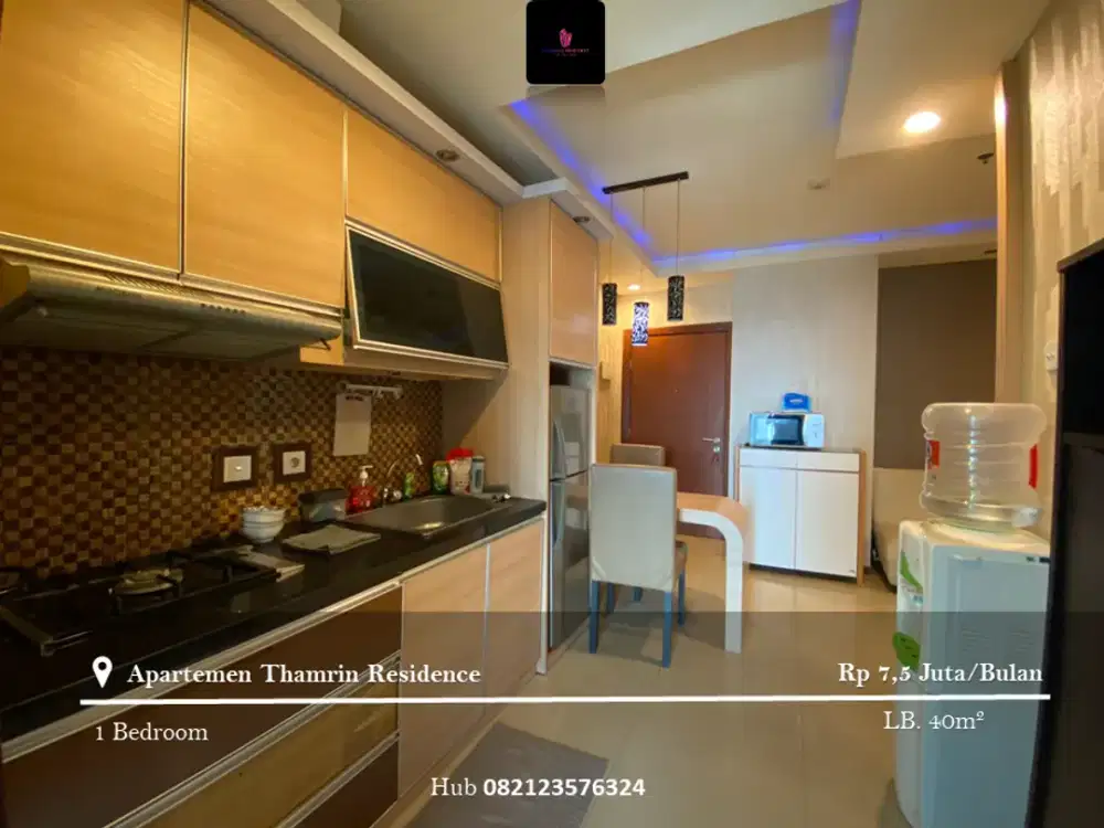Disewakan Apartement Thamrin Residence Mid Floor 1BR Fully Furnished