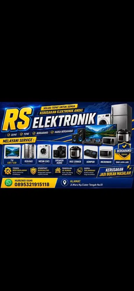 Membuka jasa perbaikan service elektronik sekitaran tangerang selatan