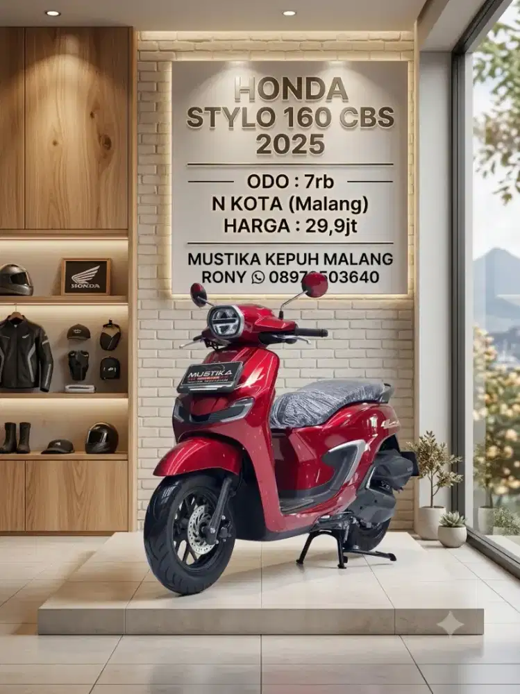ODO 7RB JAMINAN ISTIMEWA‼️HONDA STYLO 160 CBS TH 2025 MULUS NOMINUS