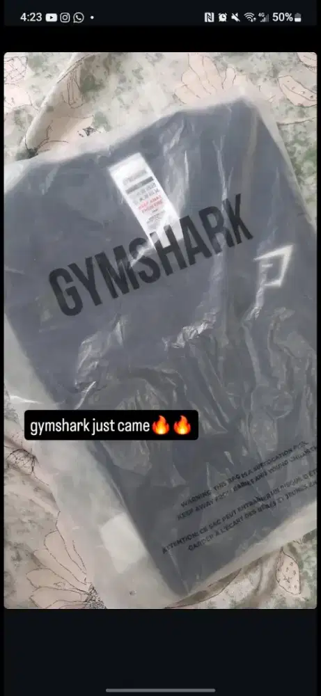 Baju Gymshark geo seamless