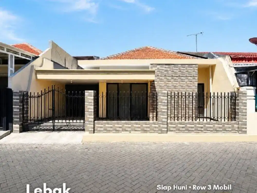 Rumah Lebak Indah Strategis • Siap Huni • Row 3 Mobil