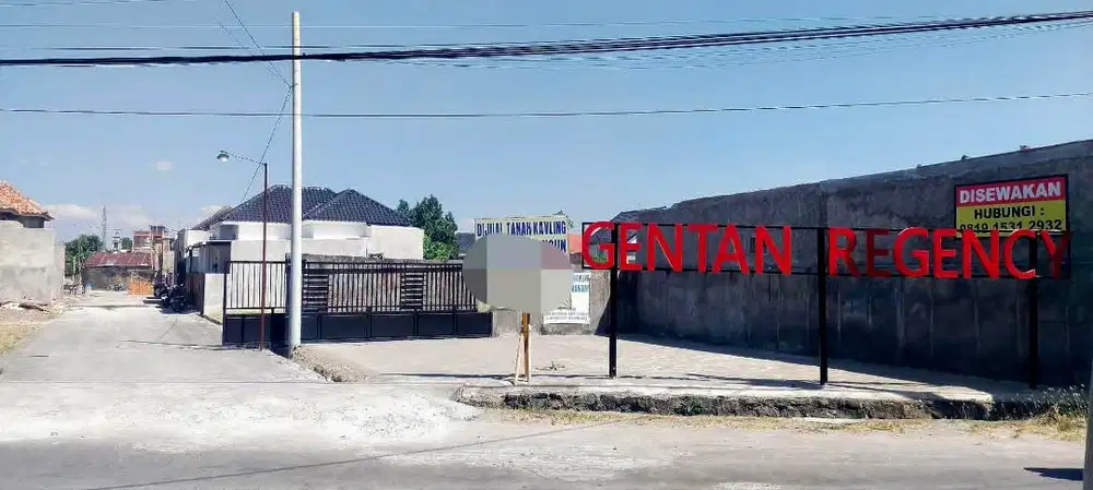 Perumahan di Timur Luwes Gentan. Tersedia Rumah dan Tanah Kavling