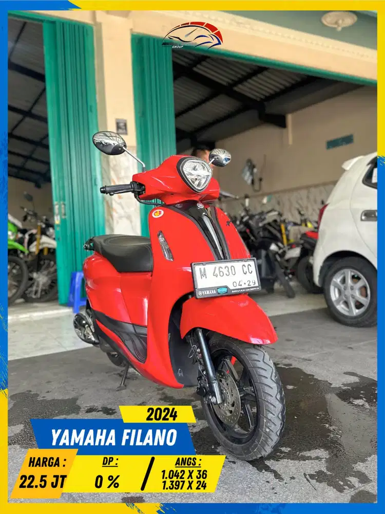 YAMAHA GRAND FILANO 2024 PLAT M READY LURR HIKMAH MOTOR KEPUH MALANG