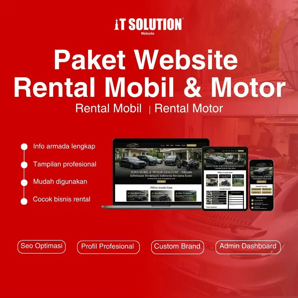 Paket Website Rental Mobil dan Motor di Sidoarjo