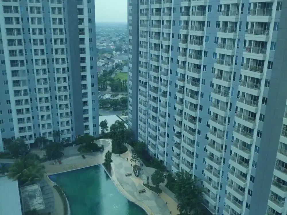 APARTEMEN SIAP HUNI‼LA RIZ MANSION PAKUWON MALL*View city + pool Full Furnish