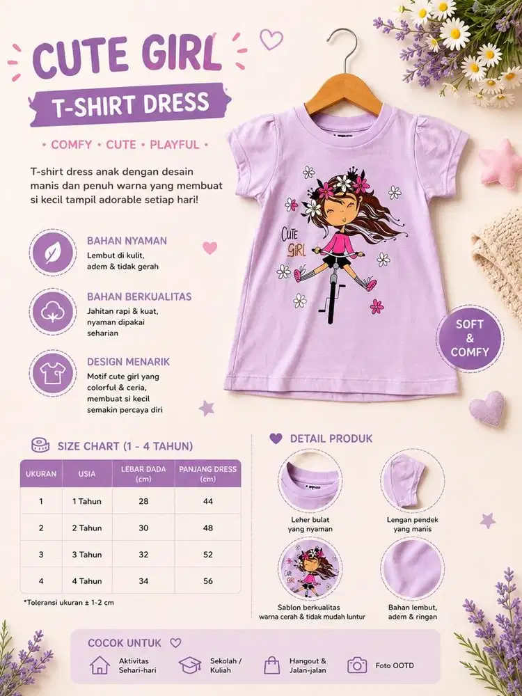Baju anak-anak perempuan uniql*