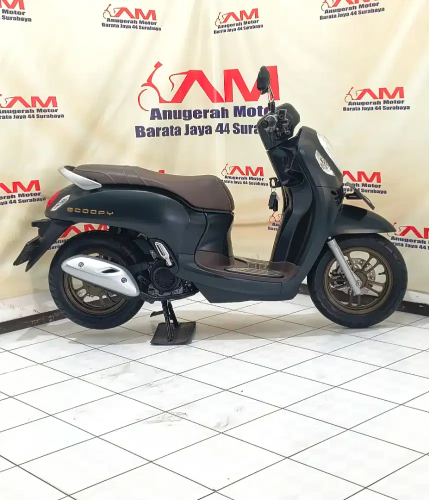 Km rendah Honda Scoopy prestige tahun 2024 Hitam Doff