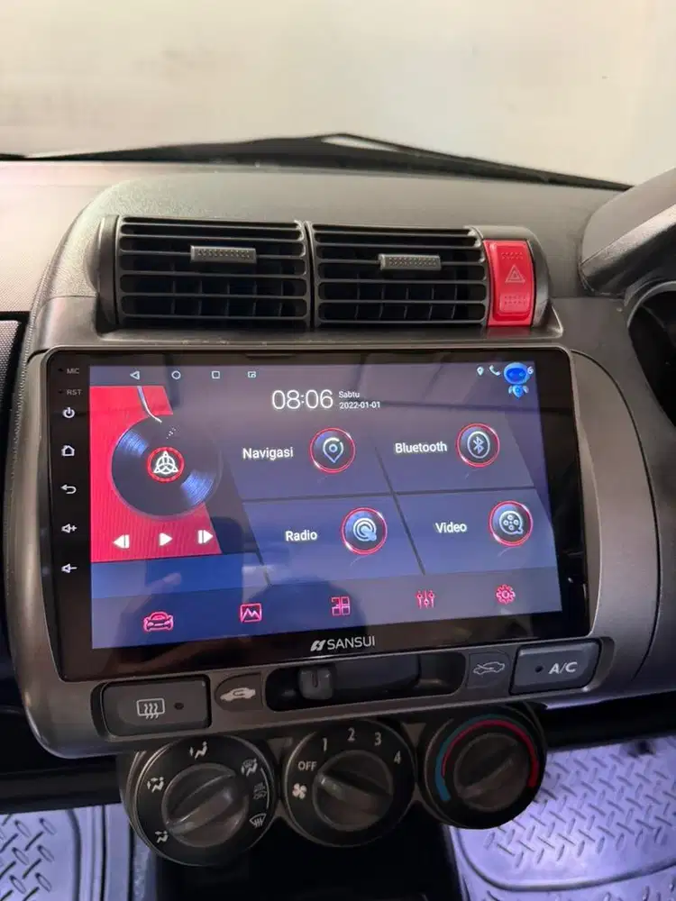 Head Unit Android 9inc Sansui Carplay