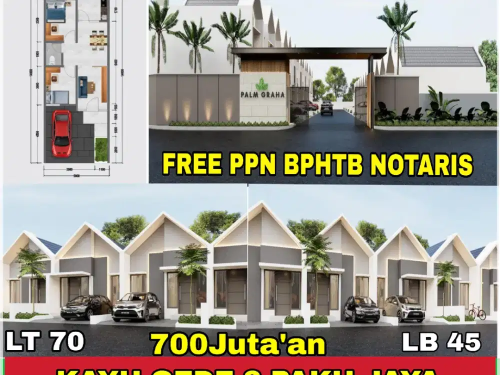 Rumah Siap Huni Dalam Cluster Dp10%  Angsuran 5jta'an Dekat Graha Raya