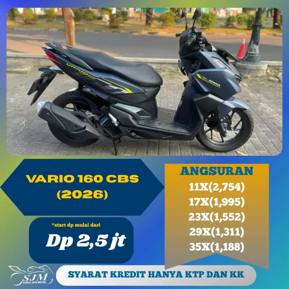 HONDA VARIO 160 CBS 2026 MESIN HALUS