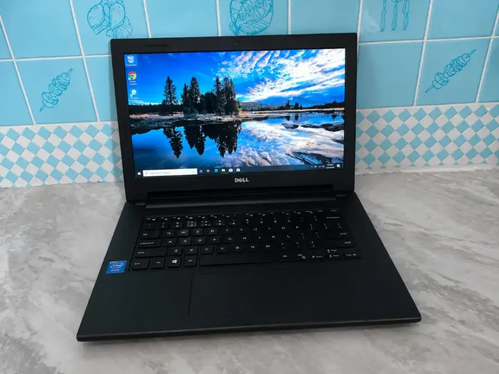 Laptop dell body slim batre awet