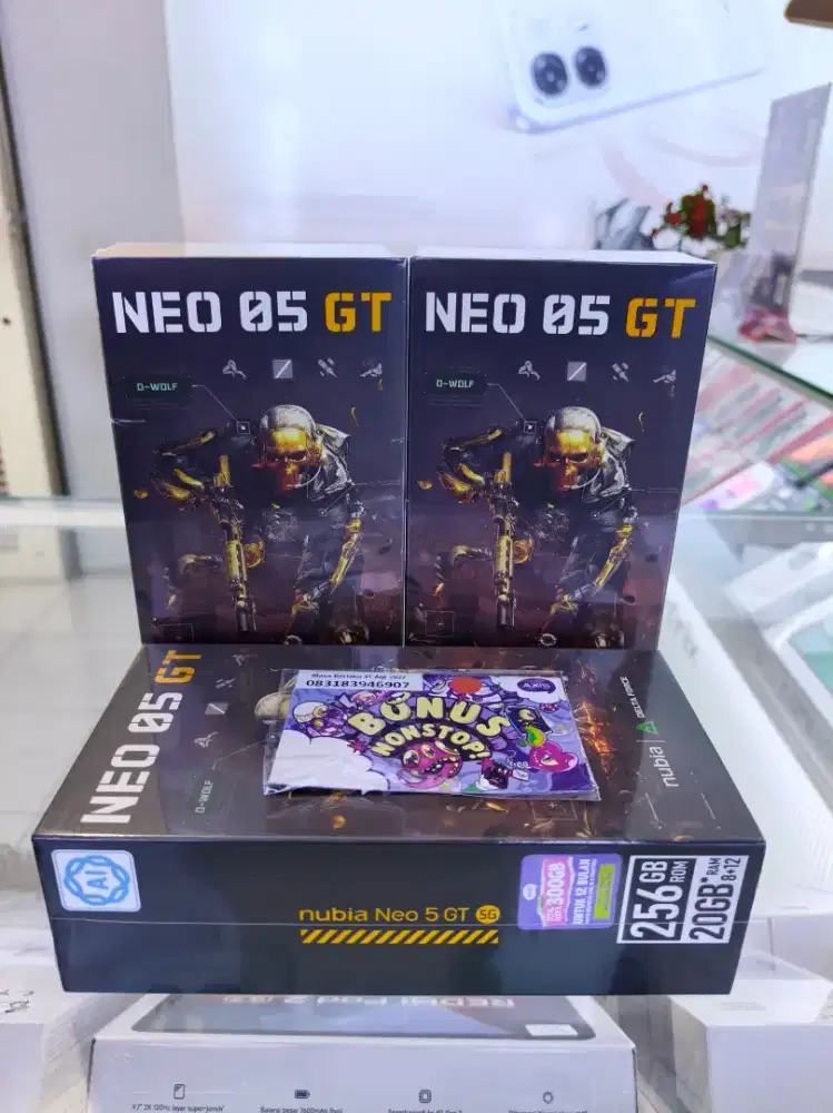 Nubia neo 5GT 5G gaming segelbox resmi