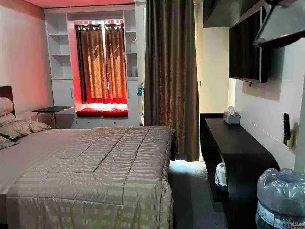 Di Sewakan apartemen green lake sunter tower 2 ukuran 21m Studio full furnish